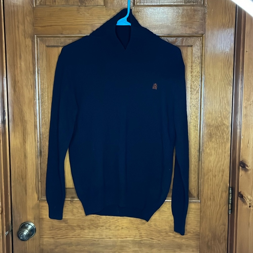 Cortefiel Blue Lambswool Sweater Size Medium
